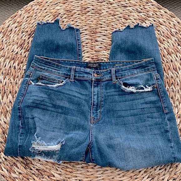 Judy Blue Destructed Skinny Fit Jean - Picture 7 of 16